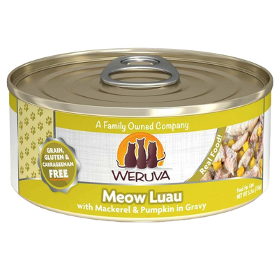 Weruva Classic Cat Food, Meow Luau With Mackerel & Pumpkin In Gravy, 5.5-oz Can