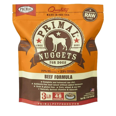 Frozen 3-lb Canine Beef Formula Nuggets 3-lb