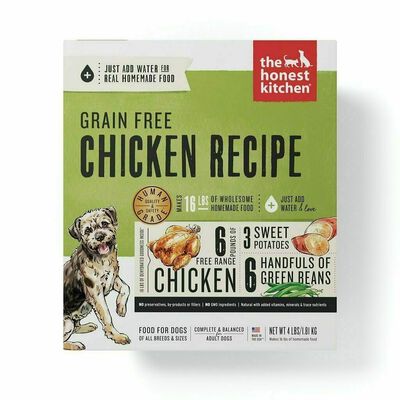 The Honest Kitchen Chicken Recipe Grain-Free Dehydrated Dog Food, 10-lb