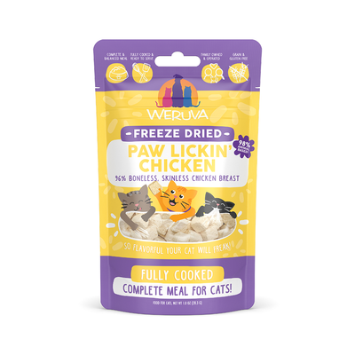 Weruva Cat Freeze Dried Paw Lickin' Chicken, 1-oz