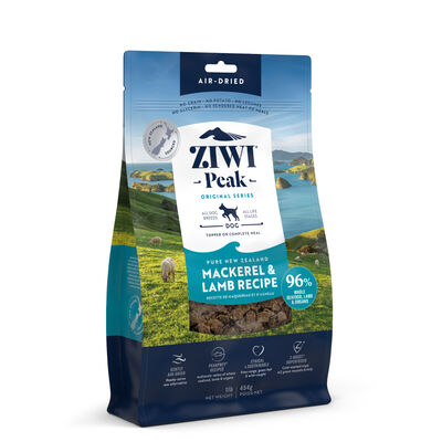 ZIWI Peak Air-Dried Mackerel & Lamb Recipe Dog Food, 1-lb