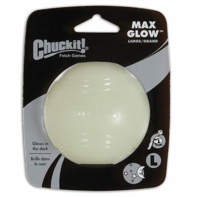 Chuckit! Large Max Glow Ball Dog Toy, 1-count