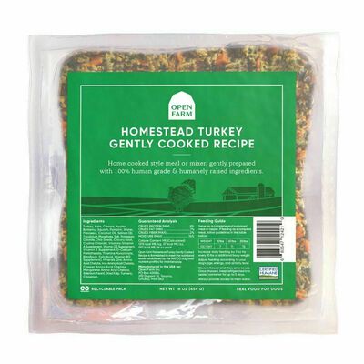 Gently Cooked Frozen Turkey (Dog Food, Human Grade) Ch - 16-oz