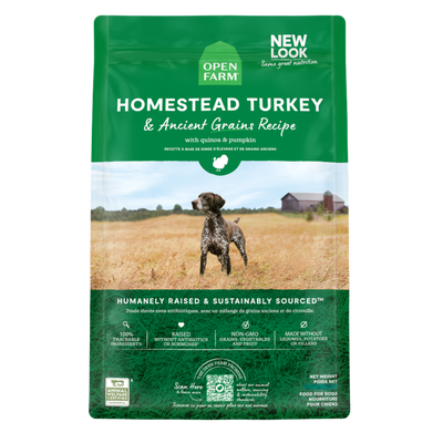 Open Farm Homestead Turkey and Ancient Grains Dog Food, 4-lb