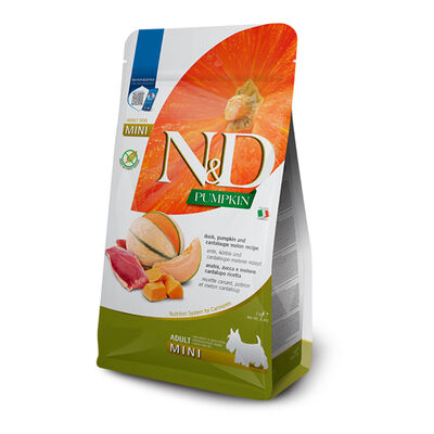 Farmina N&D Pumpkin, Duck & Cantaloupe Melon Adult Mini Dry Dog Food, 4.4-lb