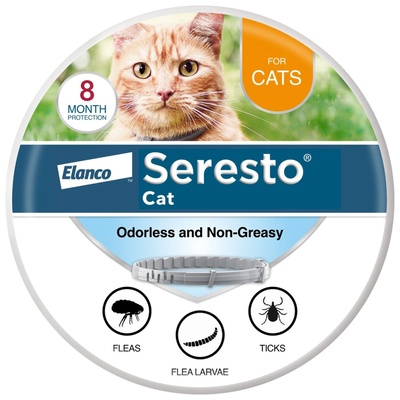 Seresto Flea And Tick Collar For Cats, 8-Month Flea And Tick Collar For Cats