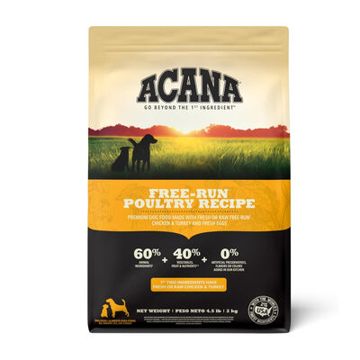 Acana Free-Run Poultry Recipe Grain-Free Dog Food, 4.5-lb