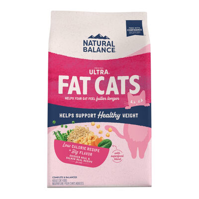 Natural Balance Original Ultra Fat Cats Chicken Meal & Salmon Meal Recipe Cat Dry Food, 15-lb