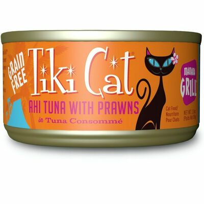 Tiki Cat Grill Manana Ahi Tuna Prawns  - 12Tr 2.8-oz