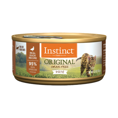 Instinct Original Grain-Free Pate Real Duck Recipe Canned Cat Food