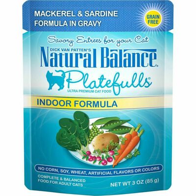 3-oz Platefuls Indoor Mackerel And Sardine Formula In Gravy Wet Cat Food
