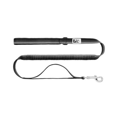 RC Pets Bungee Traffic Dog Leash Black, 4'