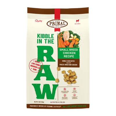 Primal Canine Small Breed Recipe Kibble in the Raw, 4-lb