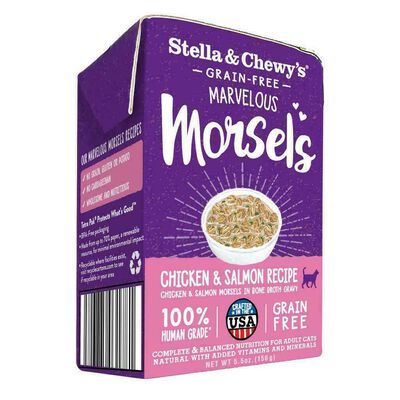 Stella & Chewy's Cat Marvelous Morsels, Chicken & Salmon Medley, 5.5-oz