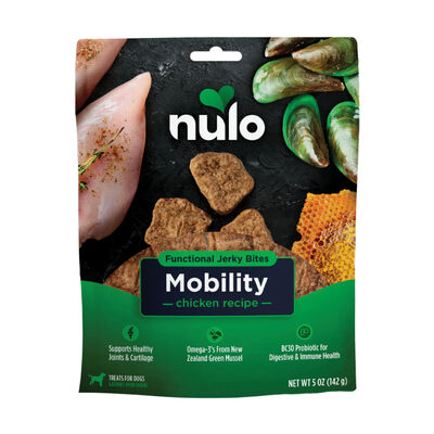 Nulo Functional Mobility Chicken Grain-Free Dog Jerky Treats, 5-oz