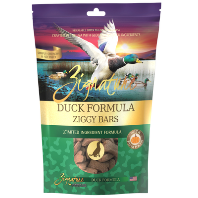 Zignature Duck Formula Biscuit Treats For Dogs
