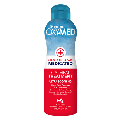 TropiClean OxyMed Medicated Anti-Itch Conditioning Treatment for Pets, 20oz
