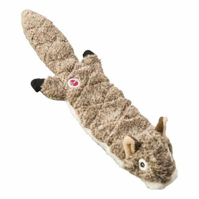 Skinneeez Quilted Mini Squirrel Dog Toy