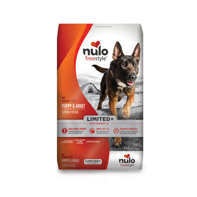 Nulo FreeStyle Puppy & Adult Dog Limited+ Grain-Free Turkey Bag, 22-lb