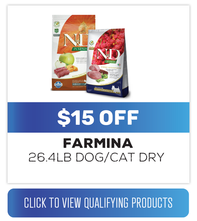 Shop FARMINA Neighborhood Pet Store Day Deals