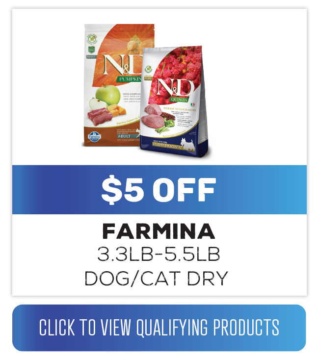 Shop FARMINA Neighborhood Pet Store Day Deals