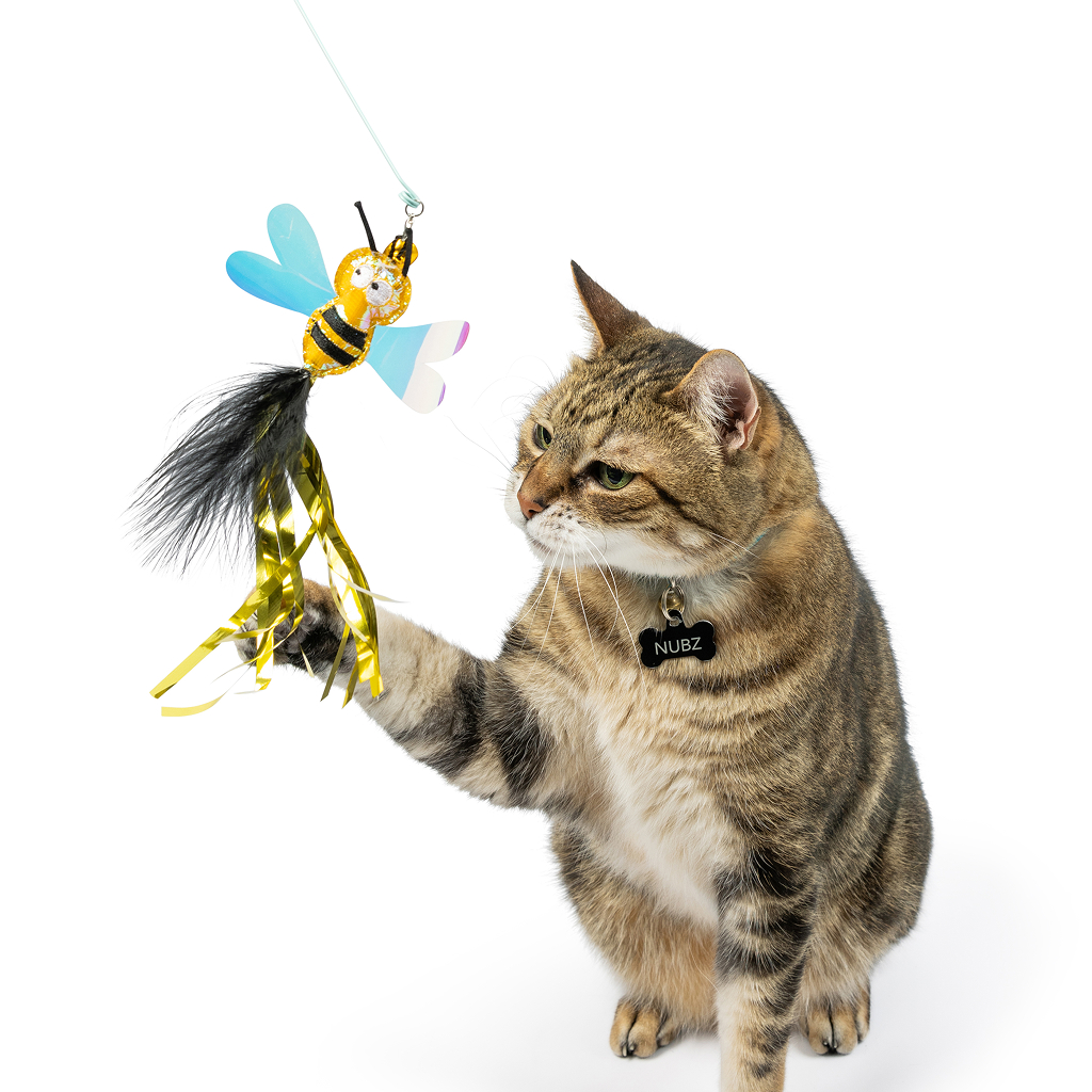 Huxley & Kent Cat Wand Refill 2PK BUZZ BEE STREAMERS image number null