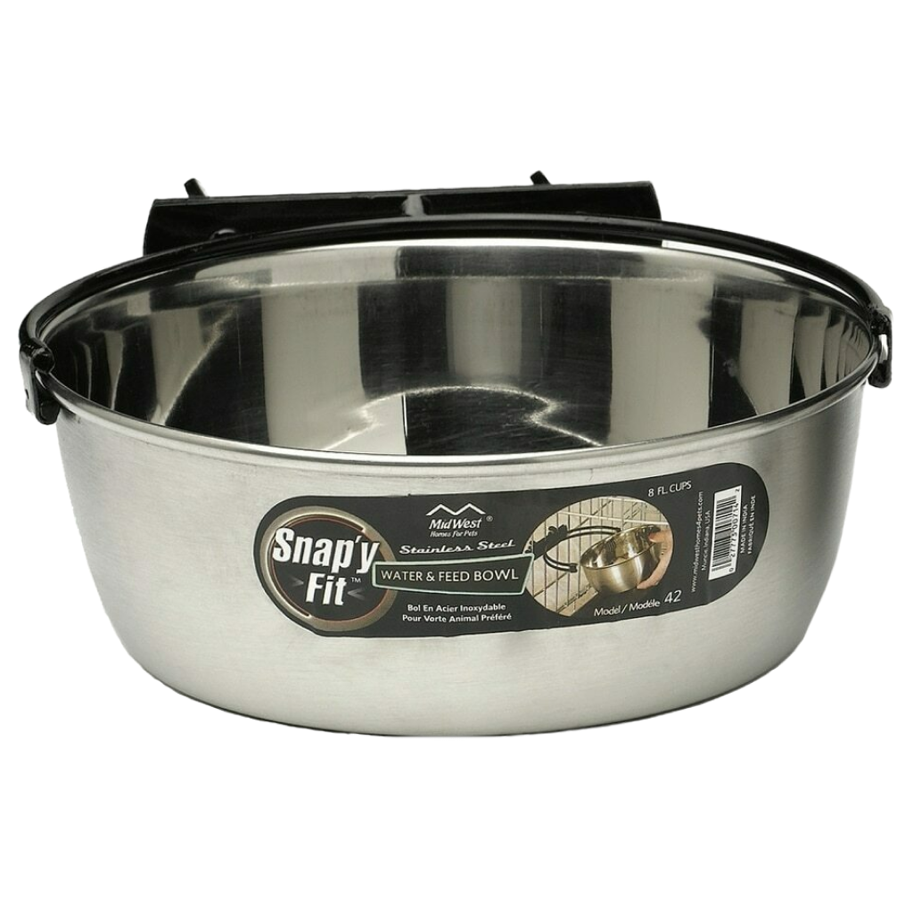 2 Quart Snapy Fit Stainless Steel Bowl image number null