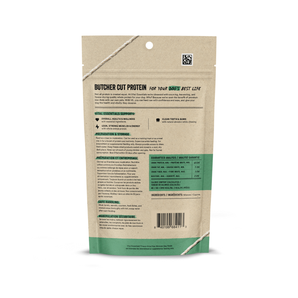 Vital Essentials Freeze-Dried Minnows Dog Treat, 1-oz image number null