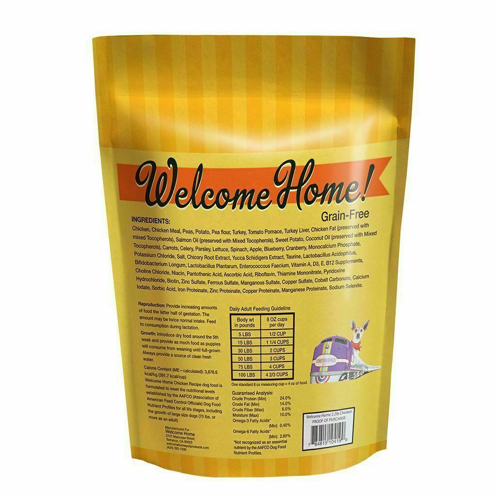 Welcome Home Grain Free Chicken Recipe Dry Dog Food, 2.2-lb image number null