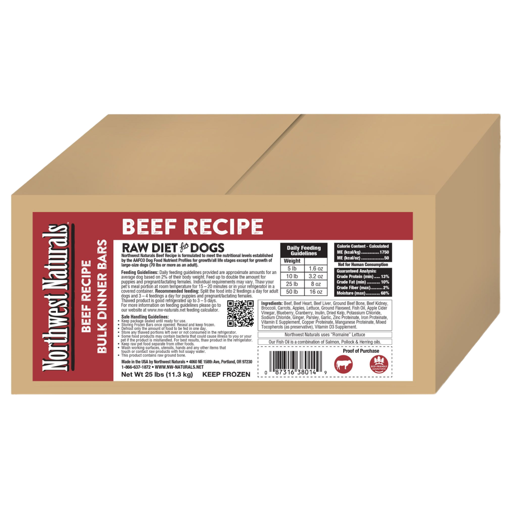 Frozen Raw Beef Nuggets Dog 15-lb image number null