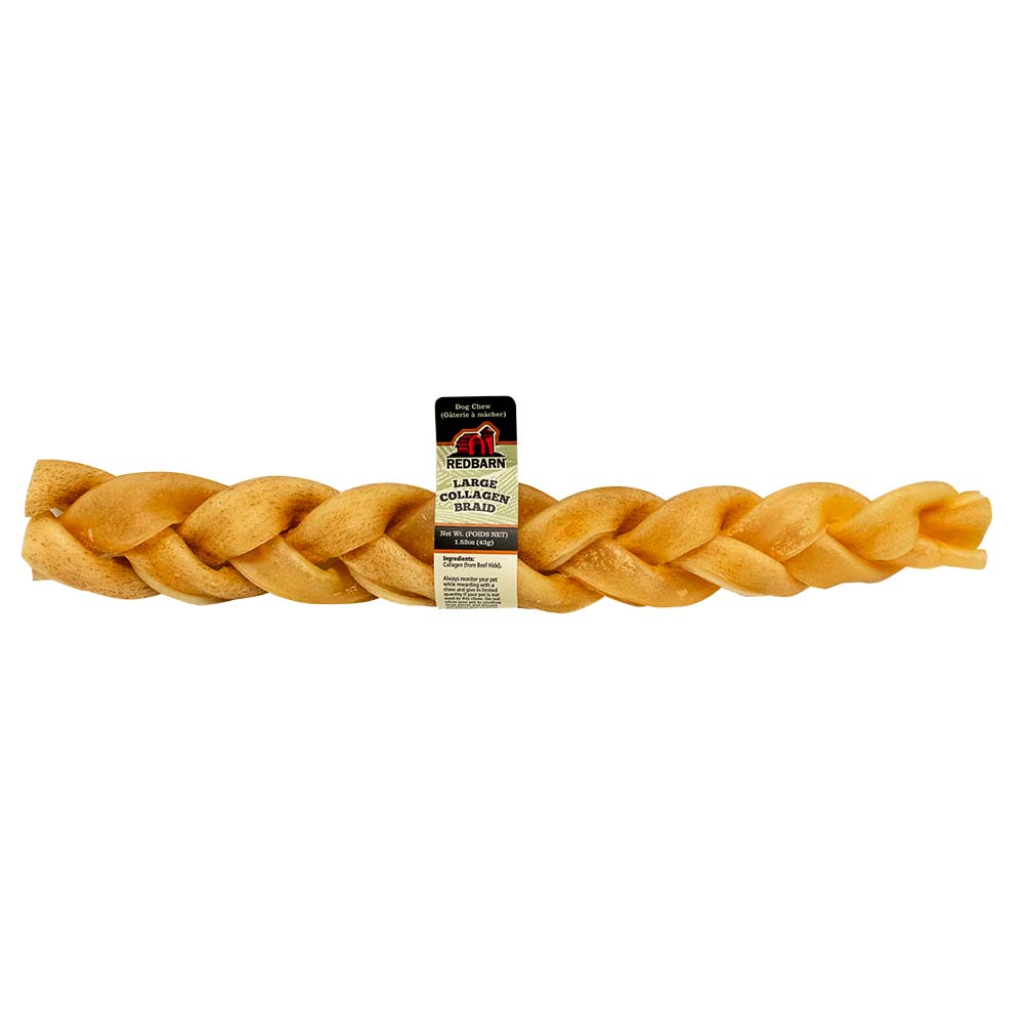 Redbarn Dog Collagen Braid 12" Treat, 1-count image number null