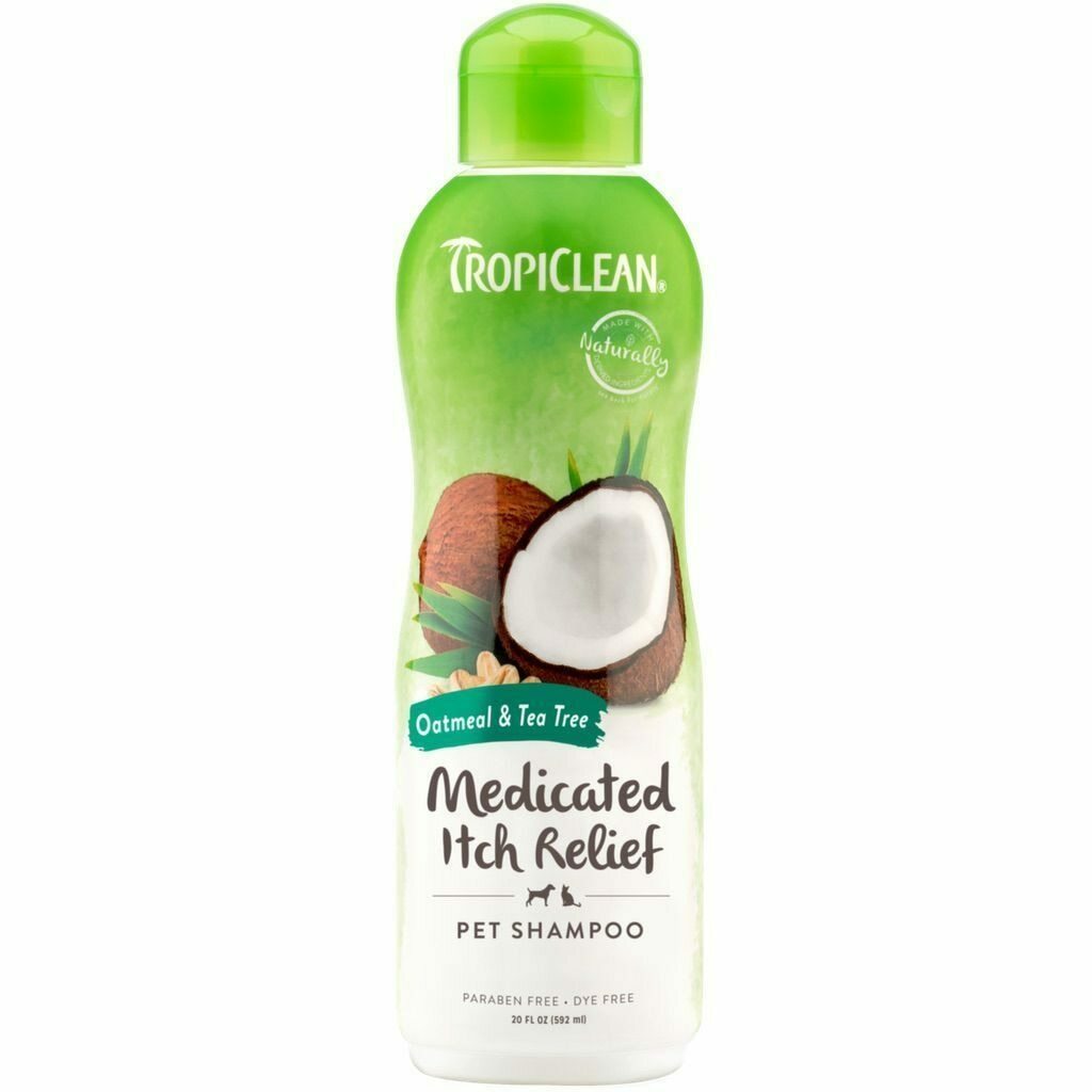 Buy Tropiclean Oatmeal Tea Tree Medicated Itch Relief Shampoo For Pets 20 oz Made In USA Relief For Dry Itchy Skin for USD 14.99 CentinelaFeed