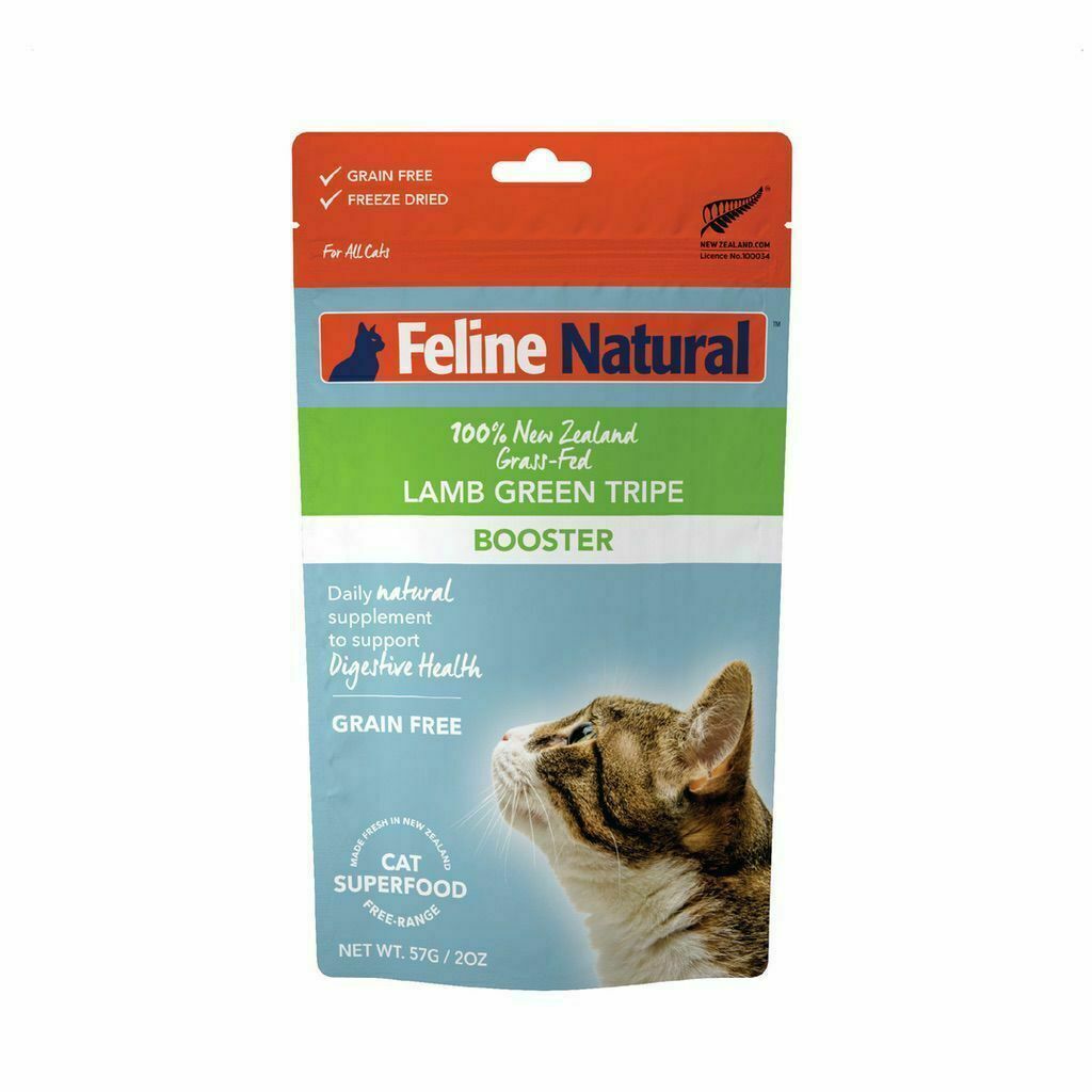 Feline Natural Lamb Green Tripe Booster Freeze Dried Cat Food Supplement image number null
