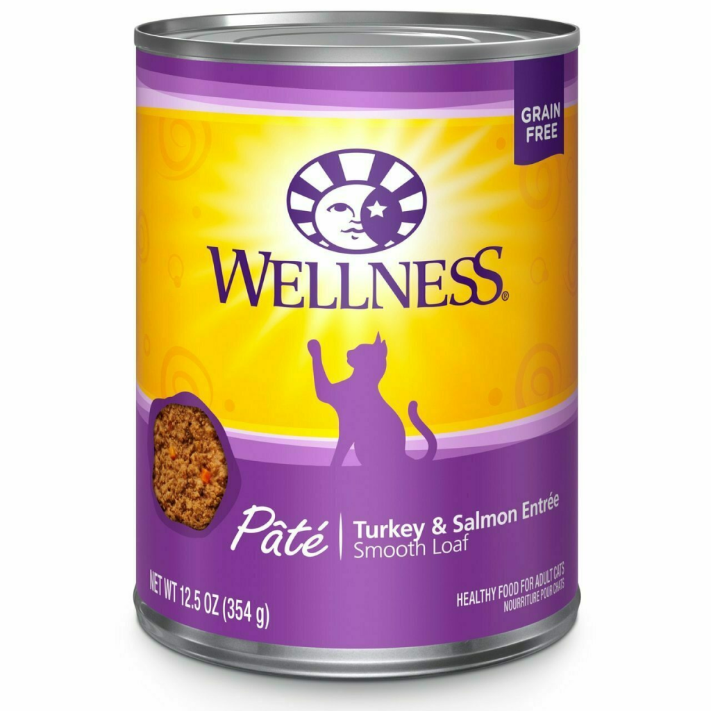 Wellness Complete Health Natural Grain Free Wet Canned Cat Food, Turkey & Salmon image number null