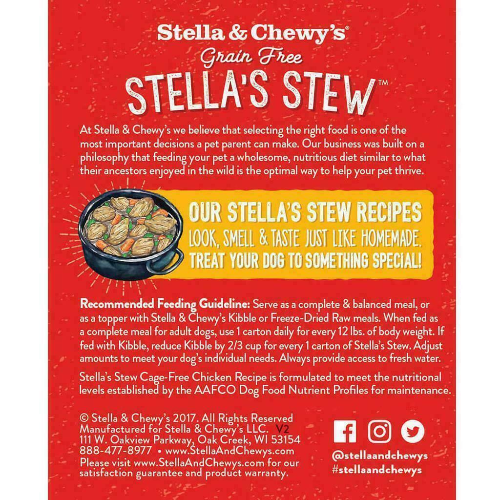 Stella & Chewy's Dog Stella's Stew, Cage Free Chicken Recipe, 11 Fluid-oz image number null