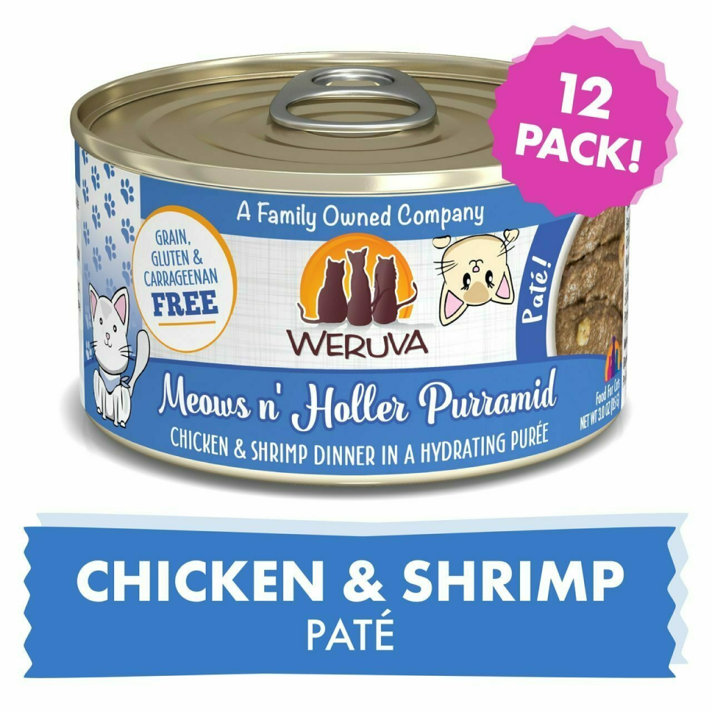 Weruva Classic Cat Pate, Meows N' Holler Purramid With Chicken & Shrimp image number null