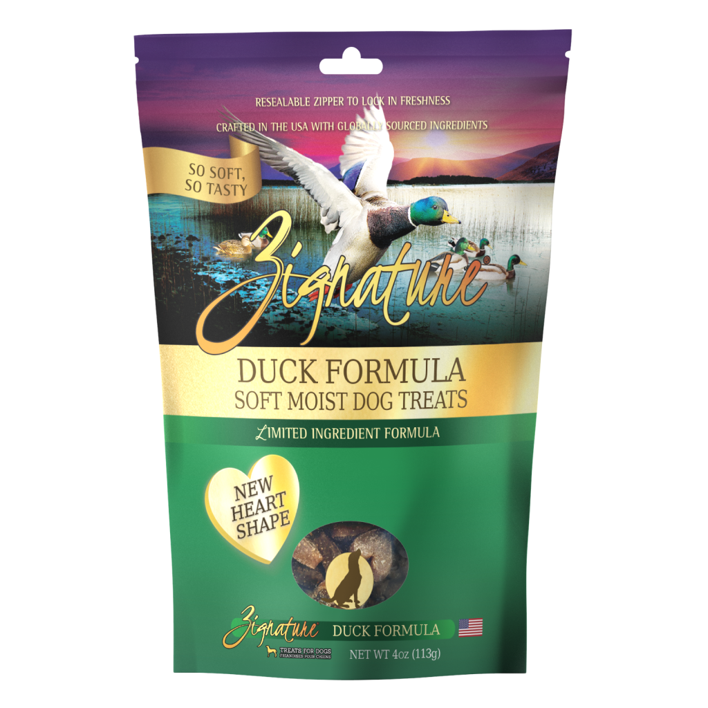 Zignature Duck Formula Soft Moist Treats For Dogs, 4-Oz image number null