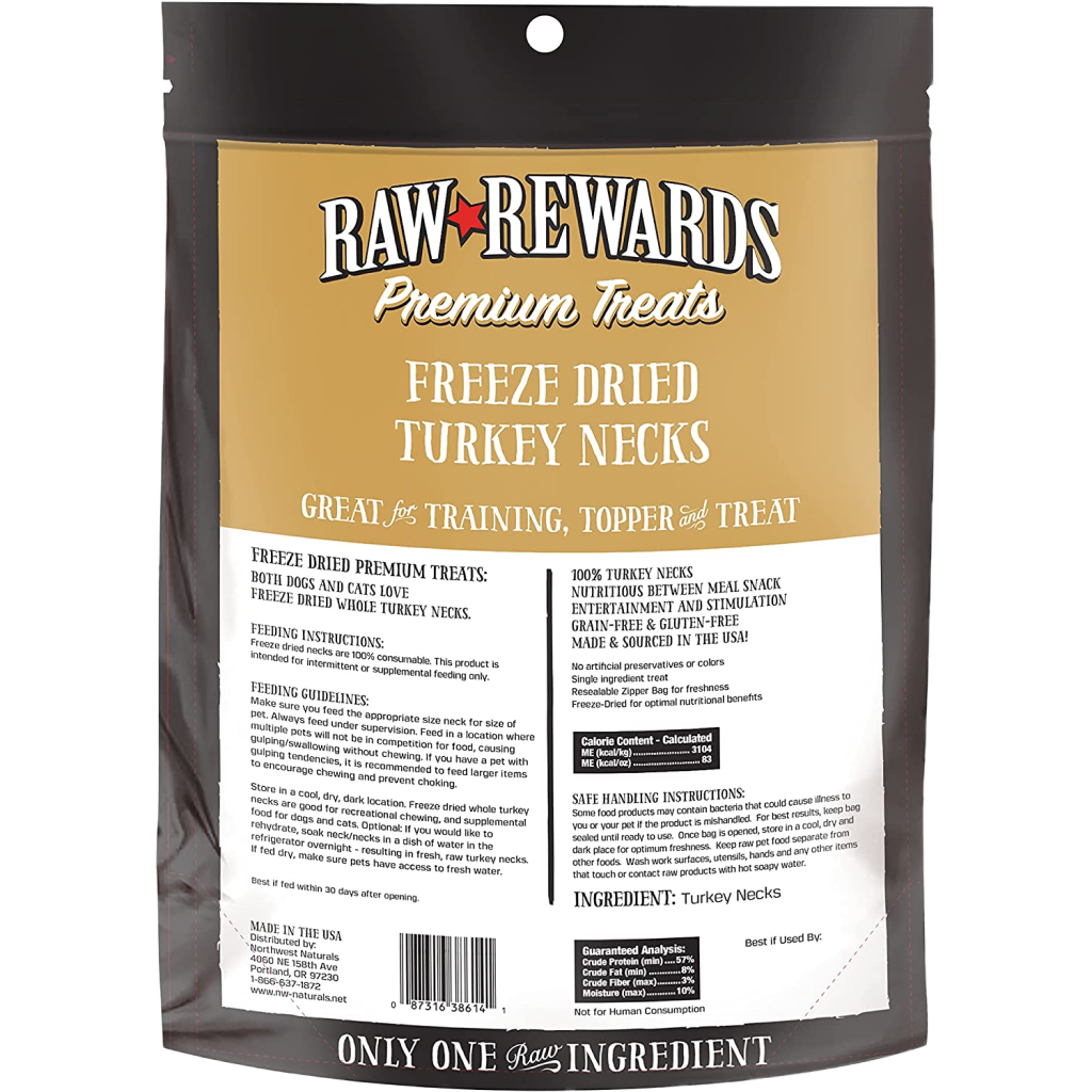 Freeze Dried Turkey Necks 8-oz image number null