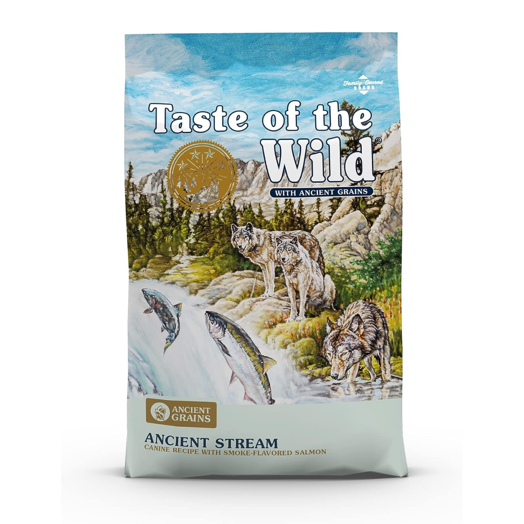 Taste Of The Wild Ancient Grains Ancient Stream Canine Recipe with Smoke-Flavored Salmon, 28-lb image number null