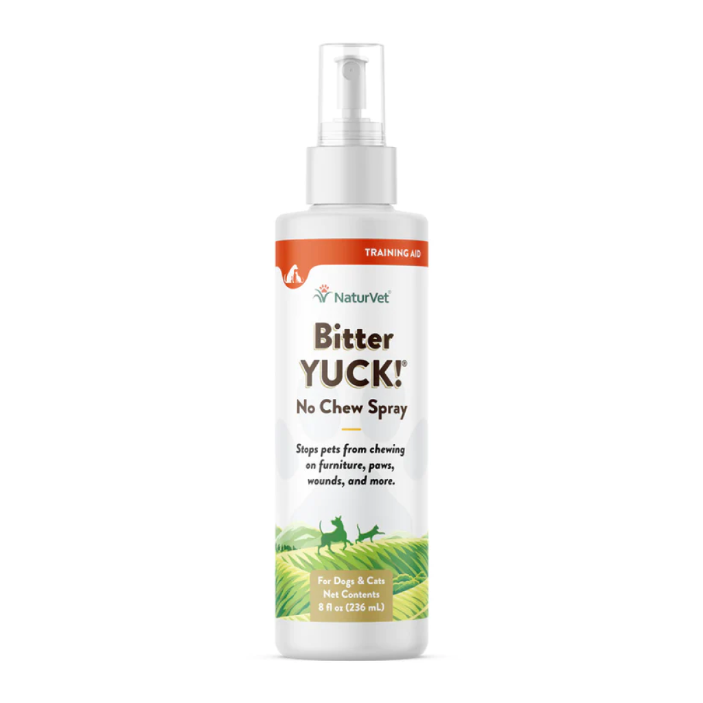 Naturvet Bitter Yuck! No Chew Spray For Dogs, Cats, And Horses Pet Training Spray, Liquid, Made In The USA image number null