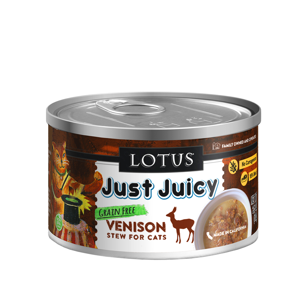 Lotus Just Juicy Venison Grain-Free Stew for Cats image number null