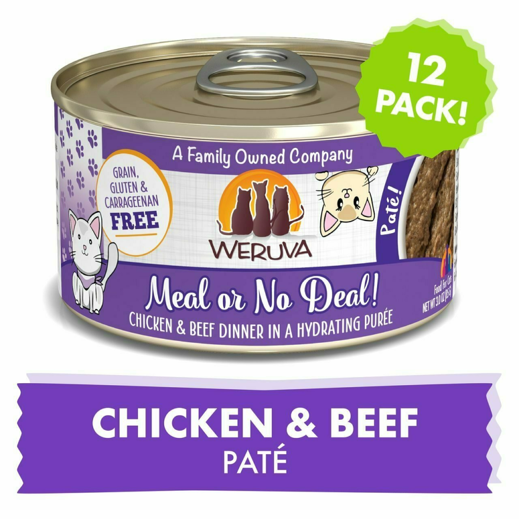 Weruva Classic Cat Pate, Meal Or No Deal! With Chicken & Beef image number null