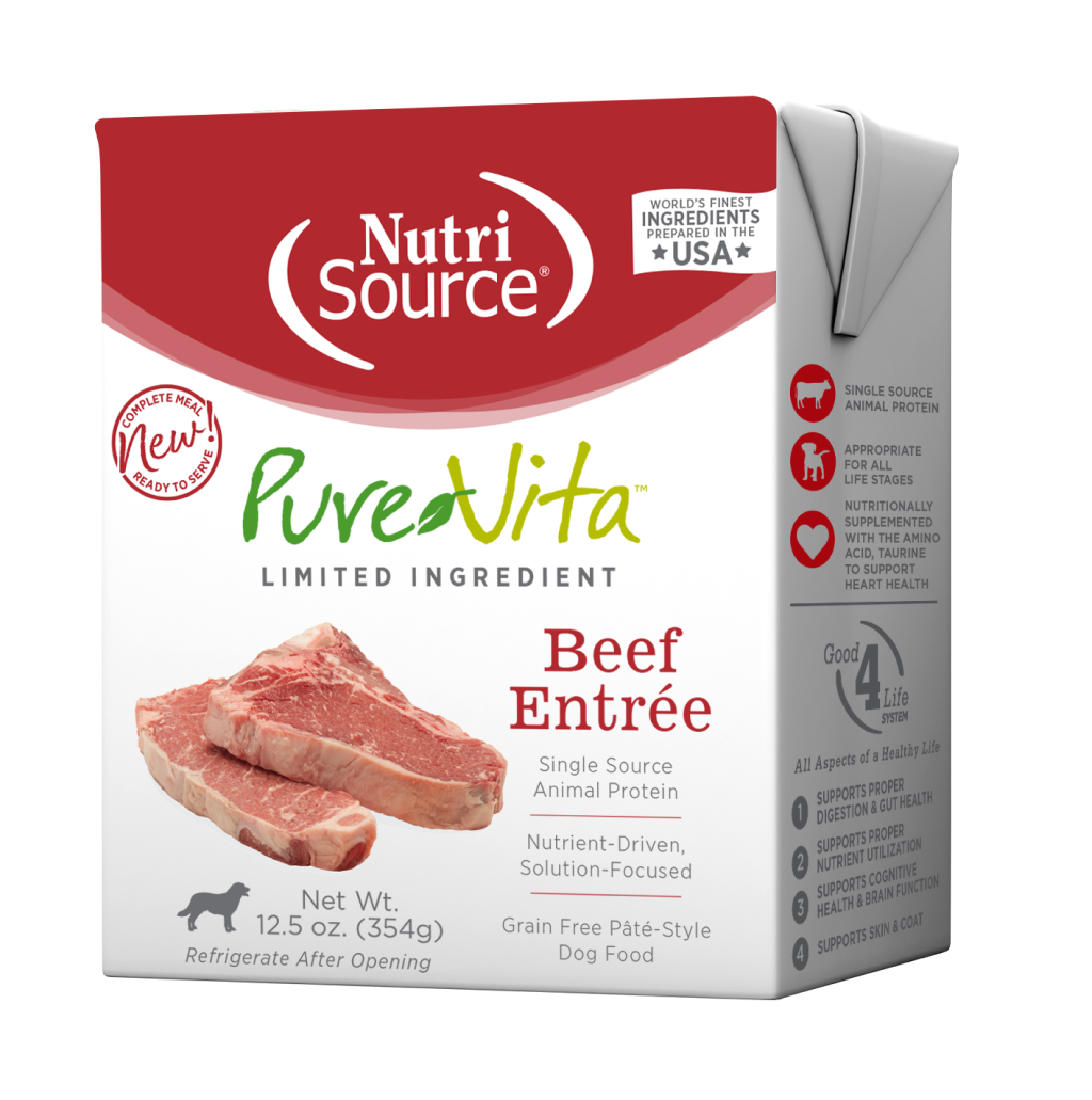 NutriSource PureVita Wet Dog Food - Beef Pate image number null
