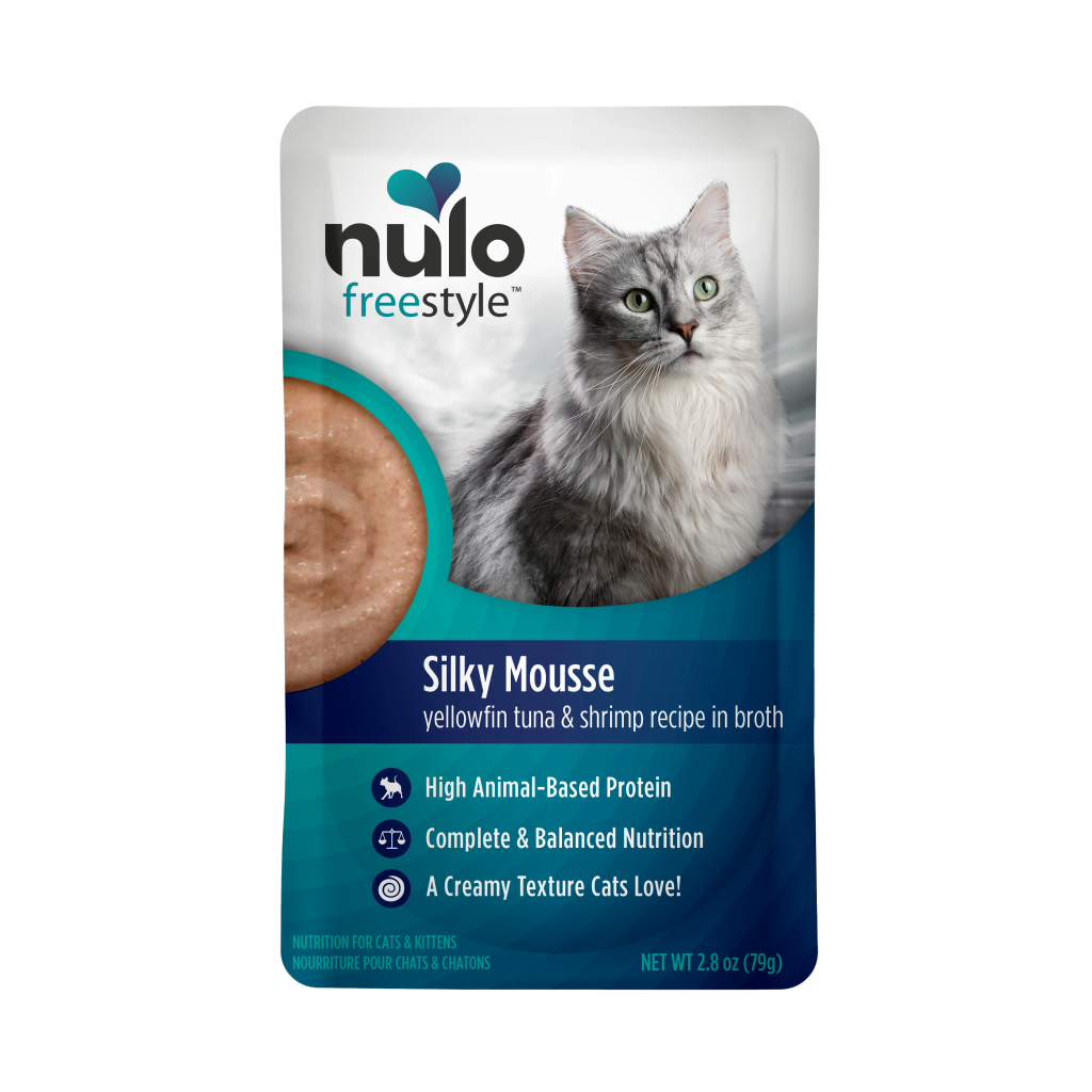 Nulo FreeStyle Cat Silky Mousse Tuna & Shrimp Pouch, 2.8-oz image number null