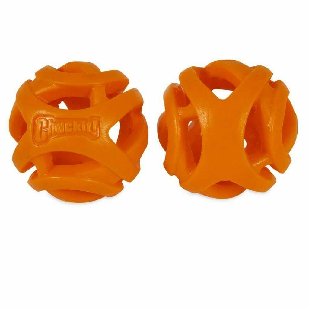 Chuckit! Medium Breathe Right Fetch Ball Dog Toy, 2-pk image number null