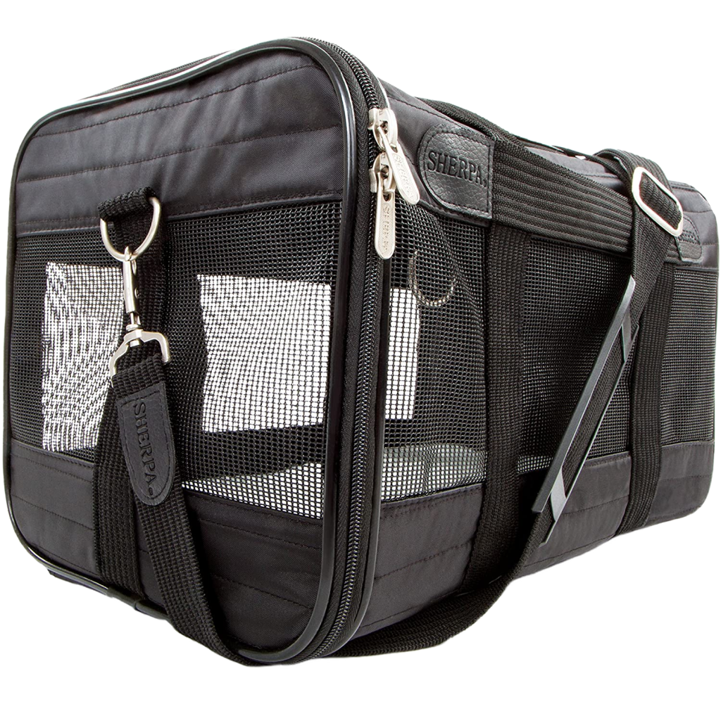Sherpa Travel Original Deluxe  Airline Approved Pet Carrier, Black, Large image number null