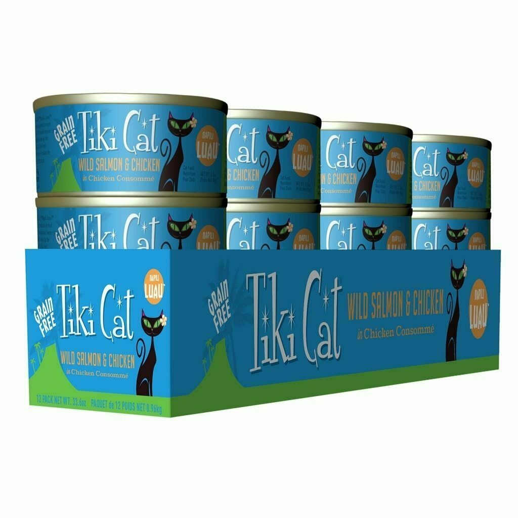 Tiki Cat Luau Napili Salmon Chicken - 12Tr 2.8-oz image number null