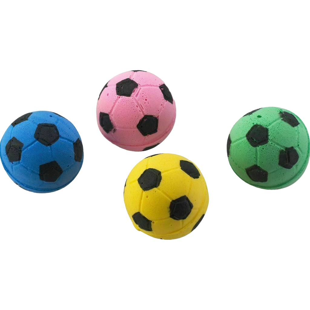 Soccer Ball Cat Toy 4-Pack image number null