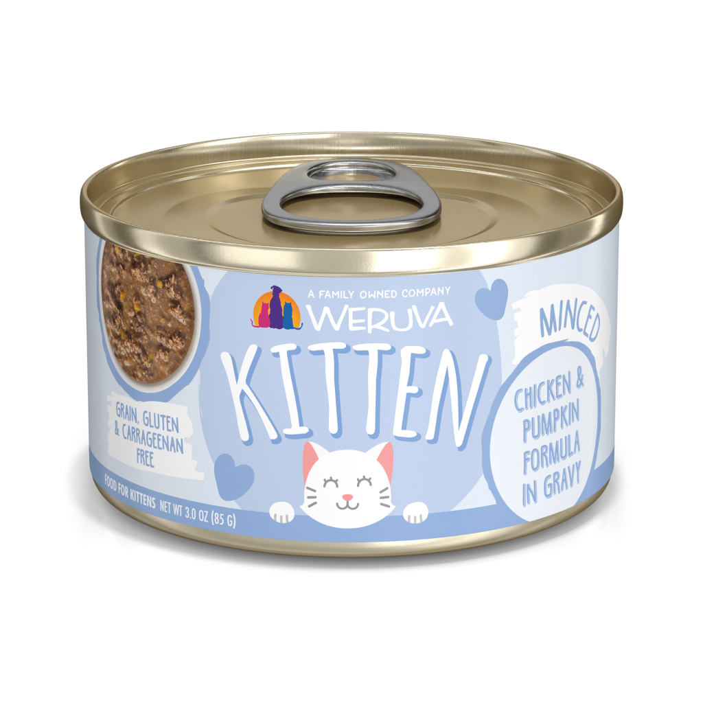 Weruva Kitten Cat Can - Chicken & Pumpkin Formula in Gravy, 3-oz image number null