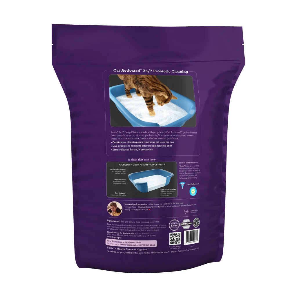 BoxiePro® Self-Cleaning Probiotic Crystal Non-Clumping Cat Litter BoxiePro® Self-Cleaning Probiotic Crystal Non-Clumping Cat Litter